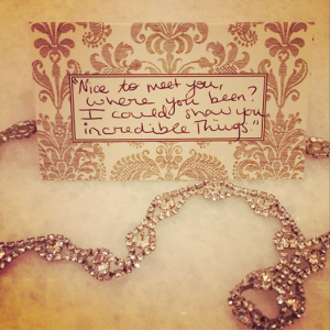 A picture of one of Taylor's lyrics that she shared on online.